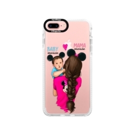 iSaprio Bumper Mama Mouse Brunette and Boy Apple iPhone 7 Plus