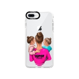 iSaprio Bumper Super Mama Two Girls Apple iPhone 8 Plus