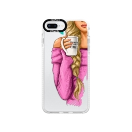 iSaprio Bumper My Coffe and Blond Girl Apple iPhone 8 Plus