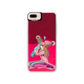 iSaprio Pink Kissing Mom Blond and Boy Apple iPhone 7 Plus