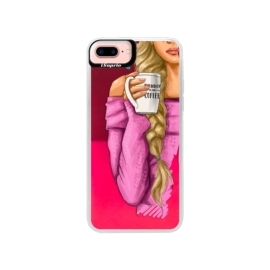 iSaprio Pink My Coffe and Blond Girl Apple iPhone 7 Plus