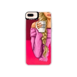 iSaprio Pink My Coffe and Blond Girl Apple iPhone 8 Plus