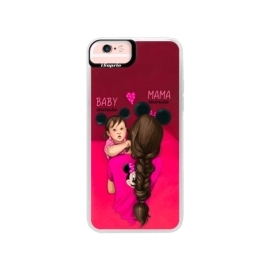 iSaprio Pink Mama Mouse Brunette and Girl Apple iPhone 6 Plus/6S Plus