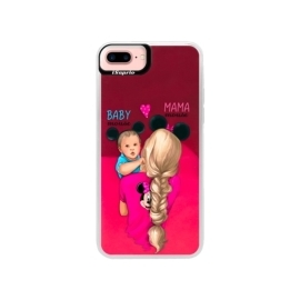 iSaprio Pink Mama Mouse Blonde and Boy Apple iPhone 7 Plus