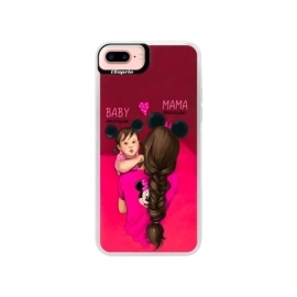 iSaprio Pink Mama Mouse Brunette and Girl Apple iPhone 7 Plus