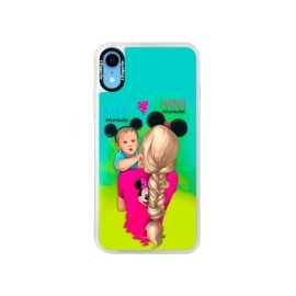 iSaprio Blue Mama Mouse Blonde and Boy Apple iPhone XR