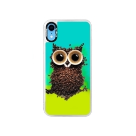 iSaprio Blue Owl And Coffee Apple iPhone XR