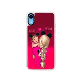 iSaprio Pink Mama Mouse Blond and Girl Apple iPhone XR