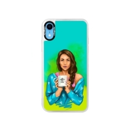 iSaprio Blue Coffe Now Brunette Apple iPhone XR