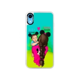 iSaprio Blue Mama Mouse Brunette and Boy Apple iPhone XR