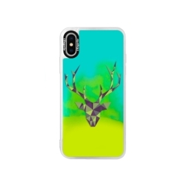 iSaprio Blue Deer Green Apple iPhone X