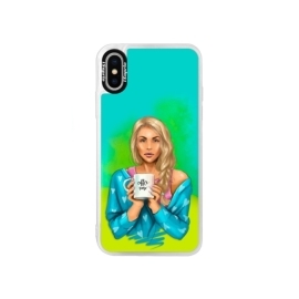 iSaprio Blue Coffe Now Blond Apple iPhone X