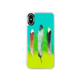 iSaprio Blue Three Feathers Apple iPhone X