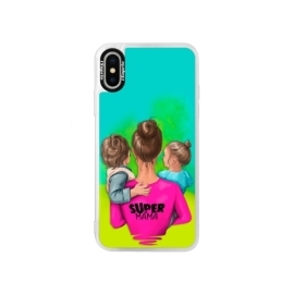 iSaprio Blue Super Mama Boy and Girl Apple iPhone XS