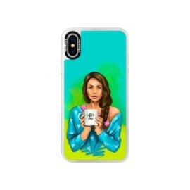 iSaprio Blue Coffe Now Brunette Apple iPhone XS