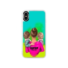 iSaprio Blue Super Mama Two Boys Apple iPhone X