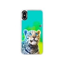 iSaprio Blue Leopard With Butterfly Apple iPhone XS