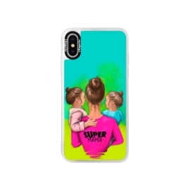 iSaprio Blue Super Mama Two Girls Apple iPhone XS