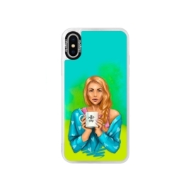 iSaprio Blue Coffe Now Redhead Apple iPhone XS