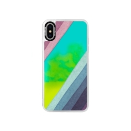 iSaprio Blue Glitter Stripes 01 Apple iPhone X