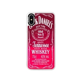 iSaprio Pink Transparent White Jack Apple iPhone XS