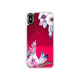 iSaprio Pink Flower Pattern 04 Apple iPhone X