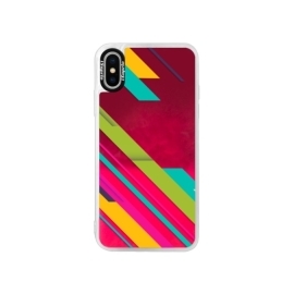 iSaprio Pink Color Stripes 03 Apple iPhone X