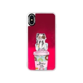 iSaprio Pink Donut Worry Apple iPhone XS