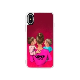 iSaprio Pink Super Mama Two Girls Apple iPhone X