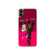 iSaprio Pink Mama Mouse Brunette and Boy Apple iPhone X - cena, porovnanie