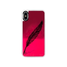 iSaprio Pink Writing By Feather Apple iPhone XS