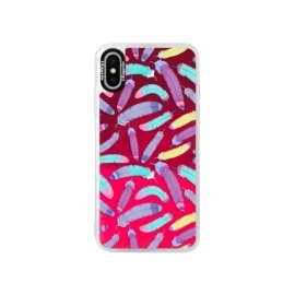 iSaprio Pink Feather Pattern 01 Apple iPhone XS