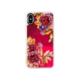 iSaprio Pink Fall Flowers Apple iPhone XS