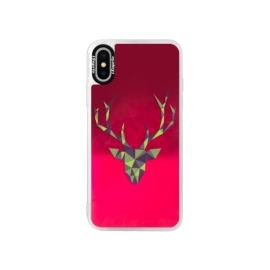 iSaprio Pink Deer Green Apple iPhone XS