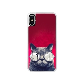 iSaprio Pink Crazy Cat 01 Apple iPhone XS