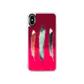 iSaprio Pink Three Feathers Apple iPhone XS