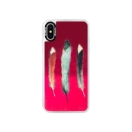 iSaprio Pink Three Feathers Apple iPhone XS - cena, porovnanie