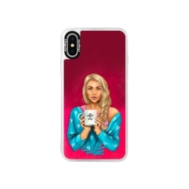 iSaprio Pink Coffe Now Blond Apple iPhone XS