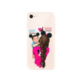 iSaprio Mama Mouse Brunette and Boy Apple iPhone 8