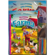 Komplet Farma (2 maľovanky+2 aktivity zošity + farebné ceruzky) - cena, porovnanie