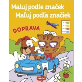 Maluj podle značek/Maľuj podľa značiek - Doprava