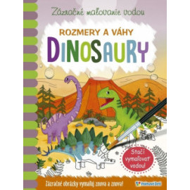 Zázračné maľovanie vodou - Dinosaury - Rozmery a váhy