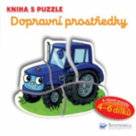 Dopravní prostředky - Kniha s puzzle