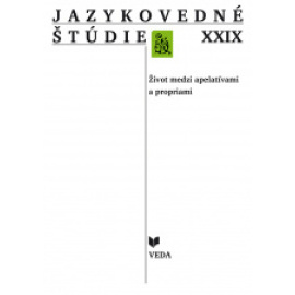 Jazykovedné štúdie XXIX