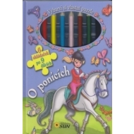 O ponících - Vybarvi si vlastní puzzle (6 skládaček po 9 dílcích) - cena, porovnanie