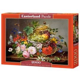 Castorland Still life with flowers and fruit basket 2000