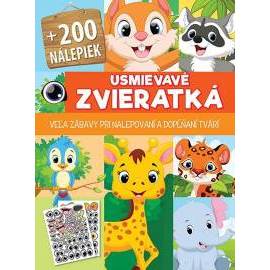 Usmievavé zvieratká + 200 nálepiek