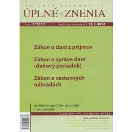 UZZ 2/2012 Zákon o dani z príjmov