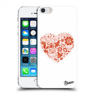 Picasee Silikónový prehľadný obal pre Apple iPhone 5/5S/SE - Big heart - cena, porovnanie