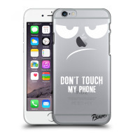 Picasee Silikónový prehľadný obal pre Apple iPhone 6/6S - Don't Touch My Phone - cena, porovnanie